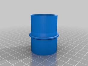 my customized vacuum hose adapter 34-35 5 parts 3d print model - Mito3D