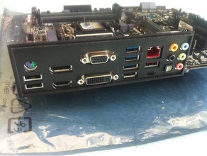 o shield asus z170 pro gaming computer atx io motherboard 3d print model - Mito3D