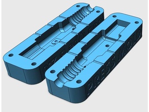 press mold usb type b 20 plug connector diy hot glue molds 3d print model - Mito3D