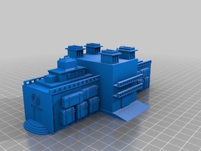 edificio terraza coru edifici e strutture 3d print model - Mito3D
