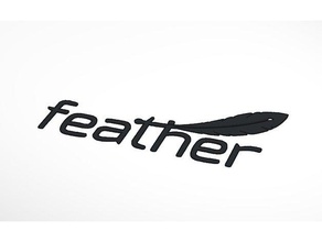 adafruit Feder-logo Schilder & logos Feder logo 3d print model - Mito3D