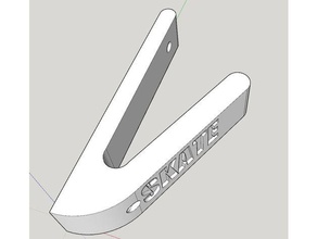 skate wall holder sport & outdoors 3d print model - Mito3D