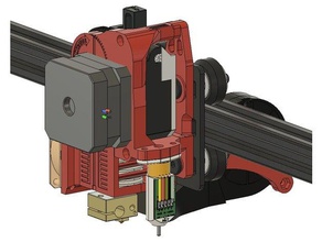 e3d-titan + 40mm noctua bltouch extrusion montieren 3d-Drucker-Extrudern 3d print model - Mito3D