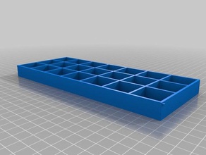 7 day pill box - thrice daily containers customized 3d print model - Mito3D