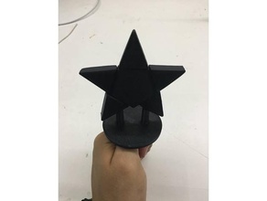 falling star - etoile tombante construction toys toile fil wire 3d print model - Mito3D