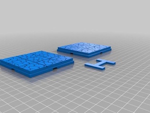 dungeon tiles plus connectors toy & game accessories dnd prop dungeons dragons tabletop 3d print model - Mito3D
