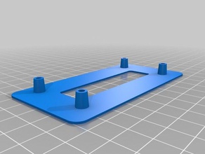 meine angepasste parametrische lcd-Blende an den Ecken abgerundet - Elektronik kundengebundene 3d print model - Mito3D