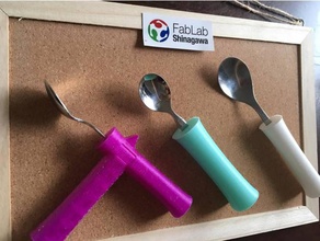 spoon holder kitchen & dining assistive device fablabshinagawa fabot ictrehab 3d print model - Mito3D