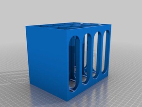 small parts cabinet updated tool holders & boxes drawer storage holder 3d print model - Mito3D