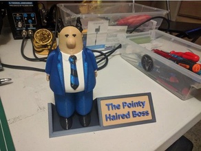 pointy haired boss base art 3d print model - Mito3D