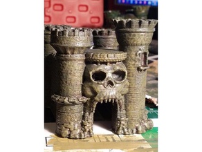 castle piskull buildings & structures grayskull he man masters univer raspberry pi case zero w remix rpi rpiz rpizw skeletor tinkercad 3d print model - Mito3D