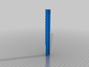 squigglestube caliburn chess rail nerf 3d print model - Mito3D