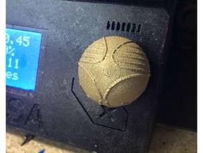 prusa i3 - selector knob harry potter golden snitch 3d printer parts dial 3d print model - Mito3D