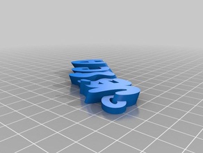 il mio personalizzato amabz completamente iamburny keyring generatore i portachiavi su misura 3d print model - Mito3D