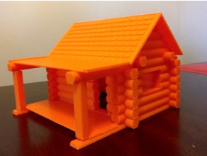 la cabaña las estructuras de edificios edificio cabina juguete 3d print model - Mito3D