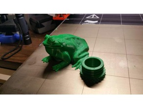 bullfrog geocaché remezclada deporte y al aire libre contenedor de el geocaching 3d print model - Mito3D