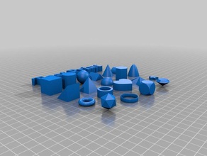 polygon test print 3d printing tests 3d print model - Mito3D