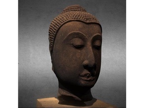 tête de bouddha analyses & répliques 3dprint 3dprinting 3dscan 3dscanner le bouddhisme buste l'inde la méditation mythologie religion pierre thaïlande yoga 3d print model - Mito3D