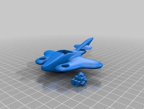 2 makey macera mizahı uçak makeys playset 3d print model - Mito3D