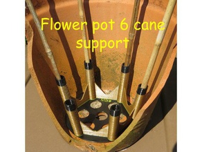 pot de fleur x6 canne soutien extérieur et jardin la à sucre jardinière plantes le stand 3d print model - Mito3D