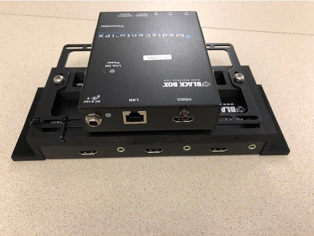 blackbox hdmi montagem A impressão 3d avsp-hdmi splitter mediacento vx-hdmi-poe-mrx vx-hdmi-poe-mtx 3D print model - Mito3D