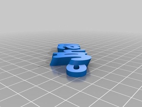 johan Schlüsselanhänger kundengebundene 3d print model - Mito3D