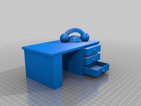 mobile-no-go-office-hinter dem Rücken - 30-Jahr-Jubiläum leider office 3d print model - Mito3D