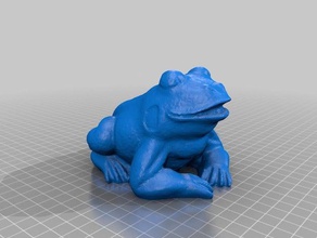 kurbağa tarama ve kopyaları bahçe yeşil ribbit 3d print model - Mito3D