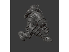truccate big daddy di bioshock sculture 3d print model - Mito3D
