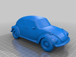 vw beetle vehicles bug car model volkswagon 3d print model - Mito3D