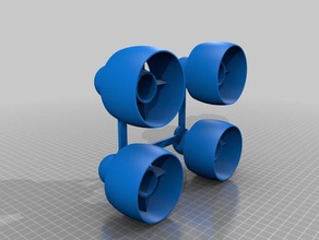 mini-Unterwasser-rov Rahmen in der Robotik rov U-Boot Tauchpumpen 3d print model - Mito3D