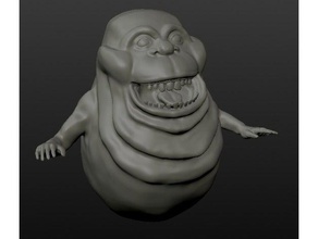 slimer creatures ghostbusters sculptris 3d print model - Mito3D
