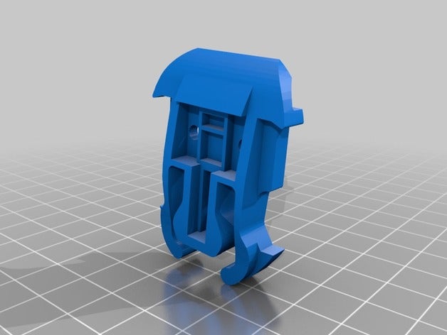 yüksek kahraman kask takın parçalar Dağı 3D print model - Mito3D