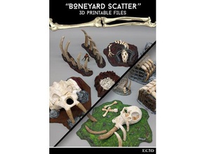 boneyard scatter - 28mm-gaming Probe Element Spiele 28 dnd rpg terrain wargaming 3d print model - Mito3D