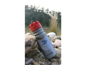 tapa de aqua pura viajero filtro botella aquapure la cap el hydratoion agua 3d print model - Mito3D