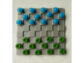 jogo de damas brinquedo & acessórios para jogos cego boardgames educacionais ajuda 3d print model - Mito3D