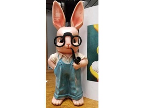 knickerbocker bunny glasses 3d printing 3d print model - Mito3D