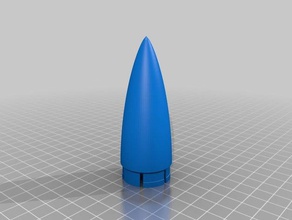 ma personnalisé, personnalisable, modèle modulaire fusée passe-temps personnalisé 3d print model - Mito3D
