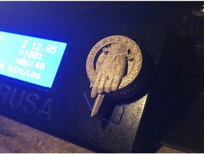 prusa i3 - botão seletor jogo de tronos mão do rei Impressora 3d peças dial tenho knob botões controle pin 3d print model - Mito3D