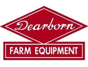 vintage dearborn attrezzature agricole segno di lito segni e loghi 3d print model - Mito3D