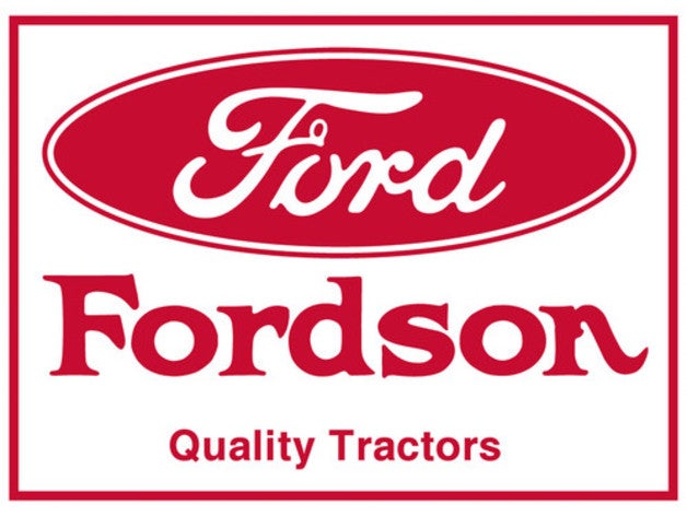 vintage fordson tractor sign litho signs & logos 3D print model - Mito3D