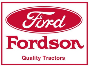 vintage fordson tractor sign litho signs & logos 3d print model - Mito3D