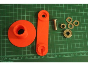 manivela de filamentos assento nêutrons Impressora 3d peças filamento spool 3d print model - Mito3D