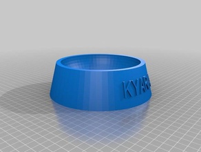 food bowl - kyara pets customized 3d print model - Mito3D