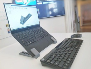 suporte de computador portátil e ultrabooks laptop lenovo stand ultrabook o xps 13 3d print model - Mito3D