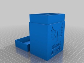 blood angels card box games customized 3d print model - Mito3D