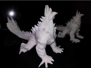 zinogre jinouga - monster hunter w amovible queue jeux 28mm d20 le mdn de dragon les dragons donjon donjons électrique crocs monstre pathfinder wolf wyvern 3d print model - Mito3D