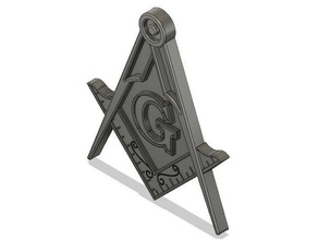 masonic compass square v2 3d printing 3d print model - Mito3D