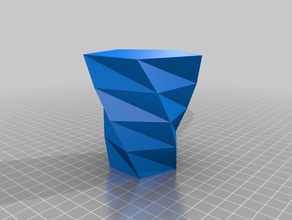 il mio personalizzato twisted poligono vaso i contenitori su misura 3d print model - Mito3D