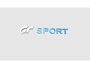 gt sport granturismo La stampa 3d auto gt2 il logo sim racer 3d print model - Mito3D